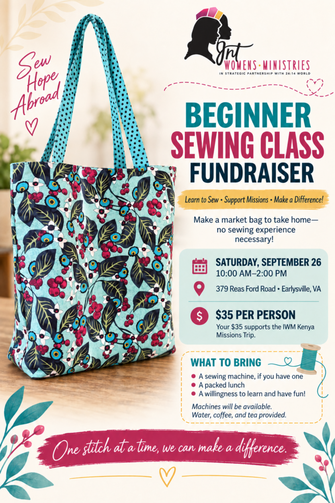 Sewing Fundaiser Promo